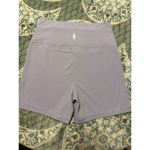 Free People Movement High Rise Biker Shorts Periwinkle Womens M